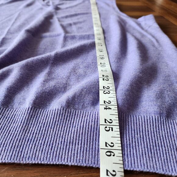 Eildon Hills Mens 100% Extra Fine Merino Wool Sweater Vests Sz XL Purple & Green - Picture 8 of 16